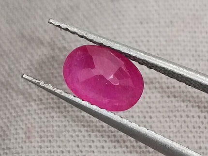 GSI Certified 1.06ct Mozambique Ruby Natural untreated Gemstone