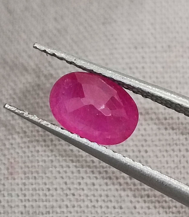 GSI Certified 1.06ct Mozambique Ruby Natural untreated Gemstone