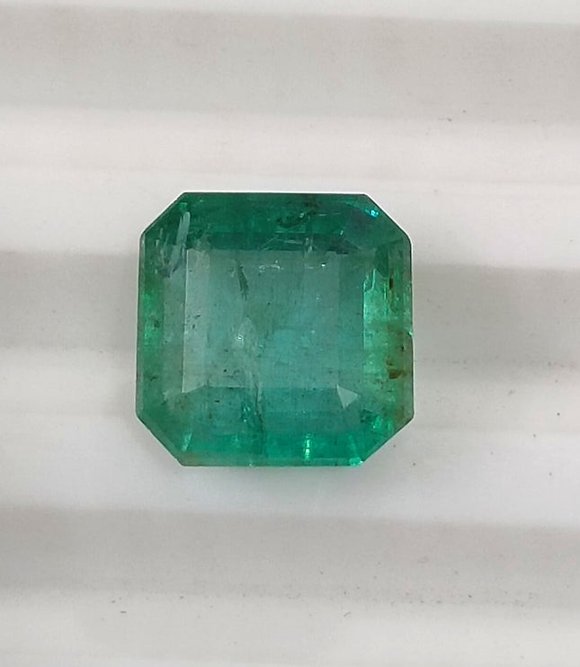 Zambian Emerald 2.59ct Certified Natural Medium Green Gemstone