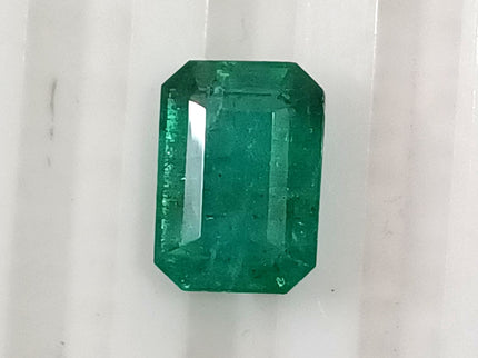 Certified 2.14ct Zambian Emerald, Natural Medium Deep Green Gemstone.