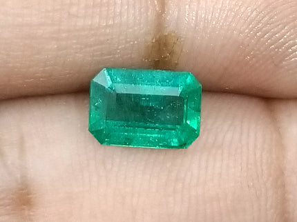 Certified 2.14ct Zambian Emerald, Natural Medium Deep Green Gemstone.