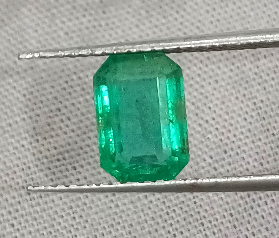Zambian Emerald 2.03ct Natural Certified Spring Green Gemstone