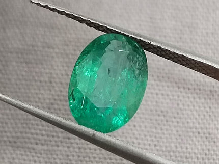 Zambian Emerald 1.71ct Shiny Sea Green Zambian Emerald, Natural Earth Mined Gemstone