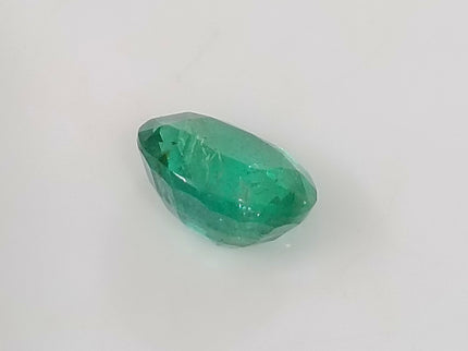 Zambian Emerald 2.28ct Certified Intense Green Oval Cut Loose Gemstone