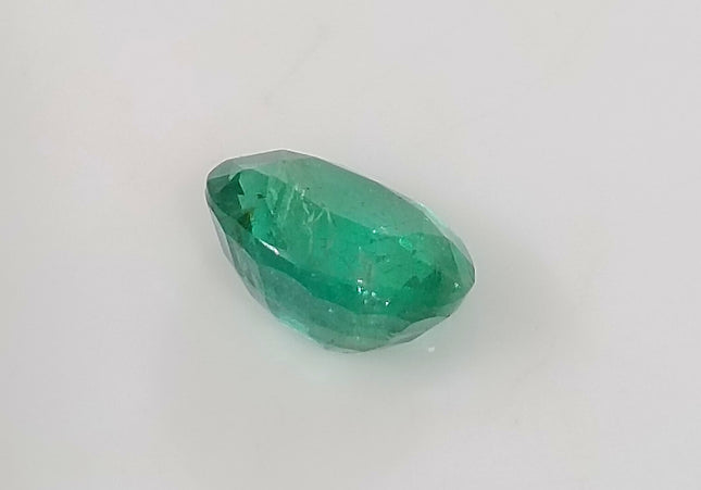 GSI Certified 2.28ct Intense Green Zambian Emerald, Natural Earth Mined Gemstone