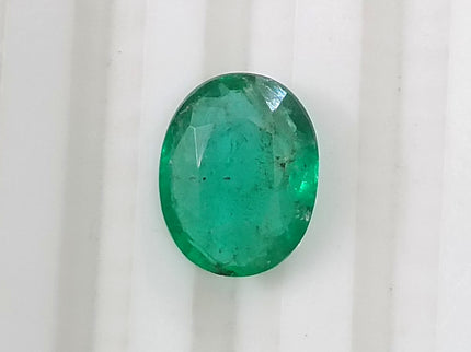 1.91ct Natural Emerald GSI Certified Zambian Medium Green Oval Gemstone