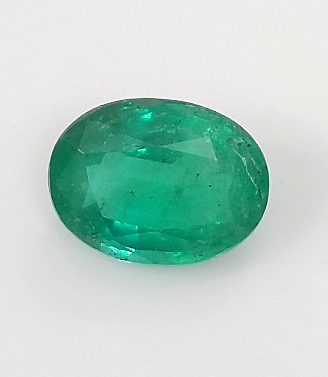 GSI Certified 1.99ct Grass Green Emerald, Natural Earth Mined Gemstone