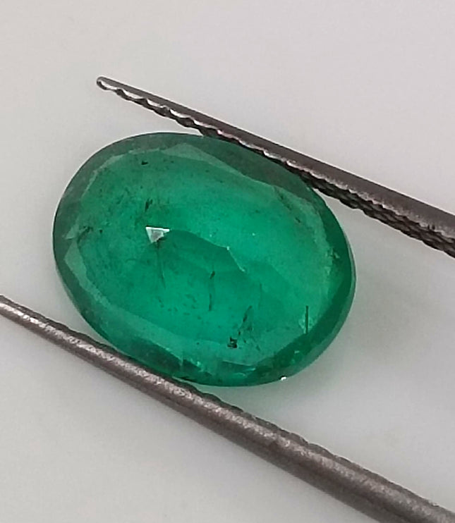 GSI Certified 1.99ct Grass Green Emerald, Natural Earth Mined Gemstone