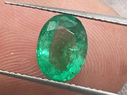 Panjshir Emerald 1.64ct Certified Exceptional luster Water Green Natural Gemstone