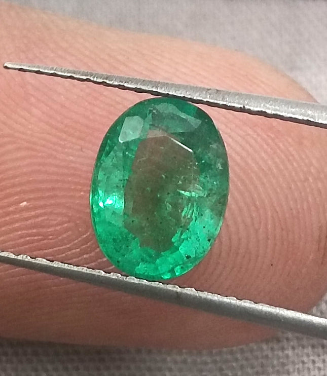 Panjshir Emerald 1.64ct Certified Exceptional luster Water Green Natural Gemstone