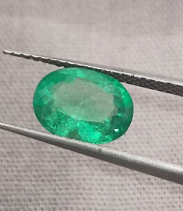 Panjshir Emerald 1.64ct Certified Exceptional luster Water Green Natural Gemstone