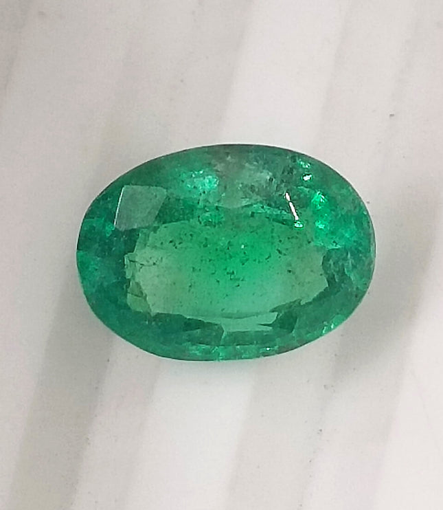 Panjshir Emerald 1.64ct Certified Exceptional luster Water Green Natural Gemstone