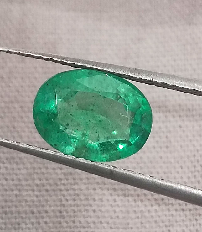 Panjshir Emerald 1.64ct Certified Exceptional luster Water Green Natural Gemstone