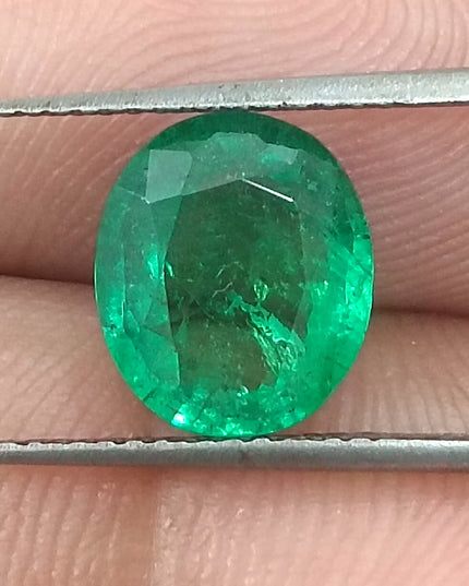 GSI Certified 1.94ct Vivid Medium Green Emerald, Natural loose gemstone