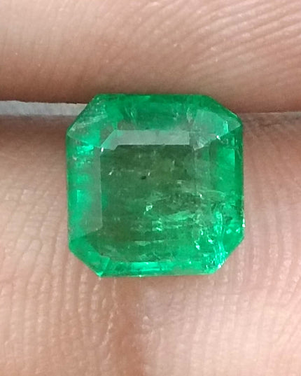 GSI Certified 2.55ct Neon Green Emerald, Natural Loose Gemstone