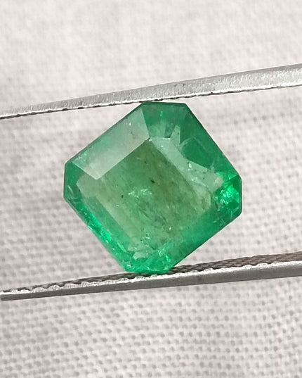 GSI Certified 2.55ct Neon Green Emerald, Natural Loose Gemstone