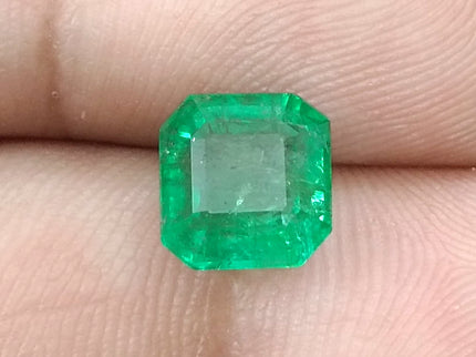 GSI Certified 2.55ct Neon Green Emerald, Natural Loose Gemstone