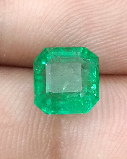 GSI Certified 2.55ct Neon Green Emerald, Natural Loose Gemstone