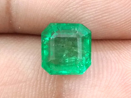 GSI Certified 2.55ct Neon Green Emerald, Natural Loose Gemstone