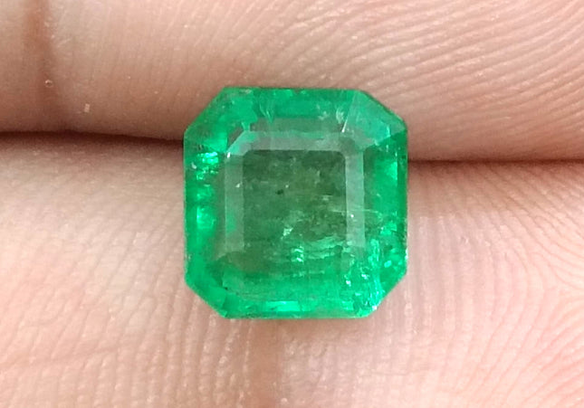 GSI Certified 2.55ct Neon Green Emerald, Natural Loose Gemstone