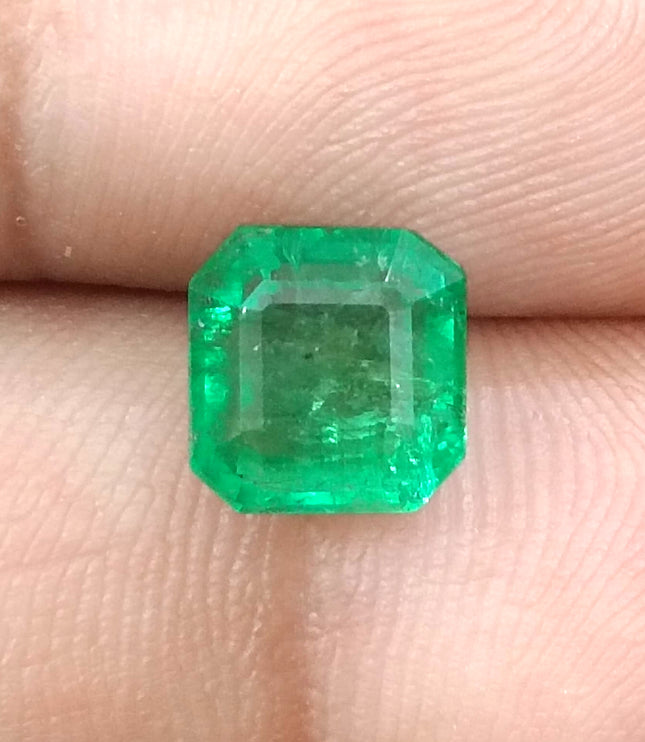 GSI Certified 2.55ct Neon Green Emerald, Natural Loose Gemstone