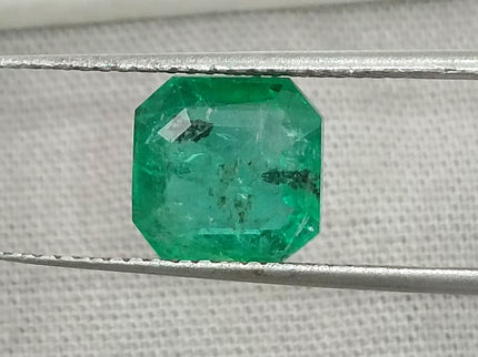 Zambian Emerald 2.43ct Certified Vivid Medium Green Natural earth mined Gemstone