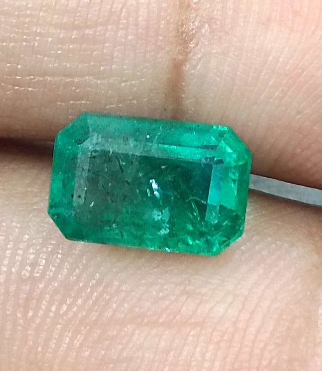 GSI Certified 3.19ct Zambian Emerald