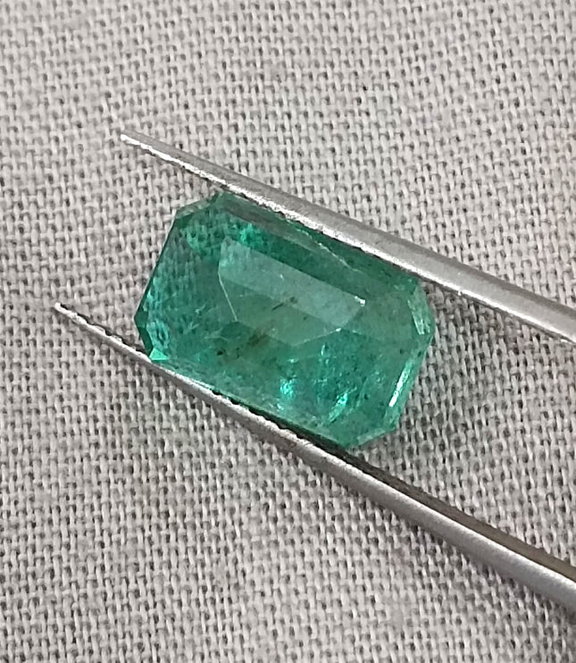 GSI Certified 3.19ct Zambian Emerald