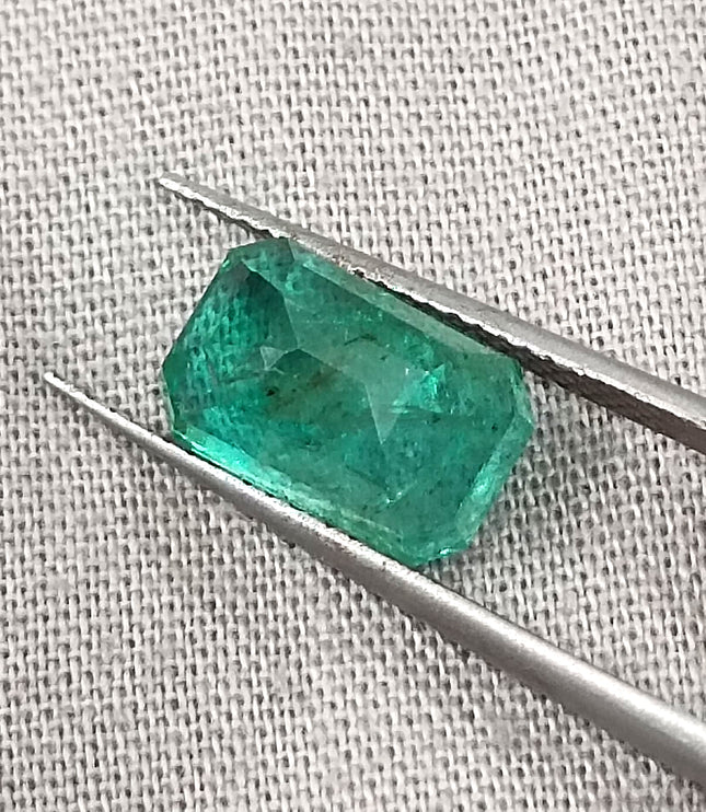 GSI Certified 3.19ct Zambian Emerald