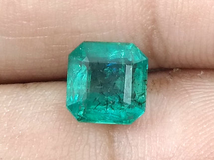 GSI Certified 2.42ct Zambian Emerald, Natural Loose Gemstone