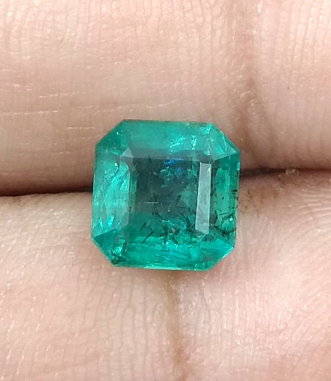 GSI Certified 2.42ct Zambian Emerald, Natural Loose Gemstone