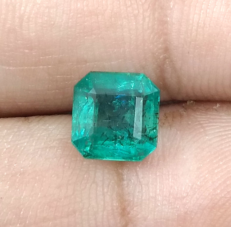 GSI Certified 2.42ct Zambian Emerald, Natural Loose Gemstone
