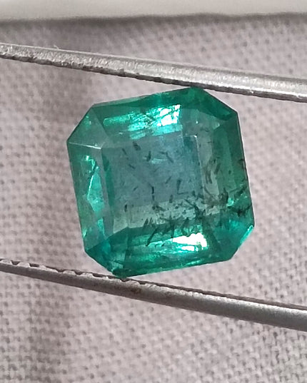 GSI Certified 2.42ct Zambian Emerald, Natural Loose Gemstone