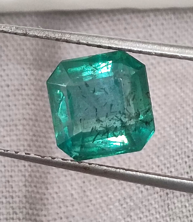 GSI Certified 2.42ct Zambian Emerald, Natural Loose Gemstone