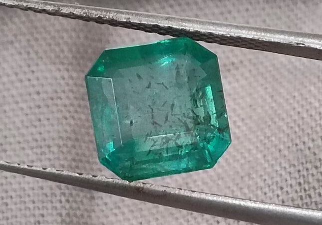 GSI Certified 2.42ct Zambian Emerald, Natural Loose Gemstone