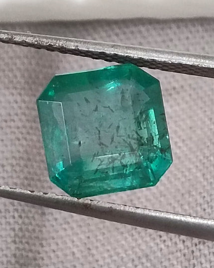 GSI Certified 2.42ct Zambian Emerald, Natural Loose Gemstone