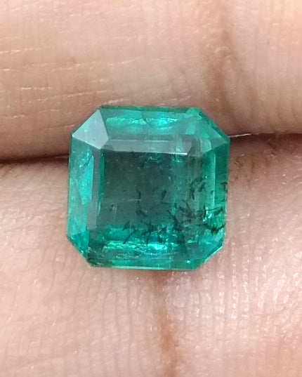 GSI Certified 2.42ct Zambian Emerald, Natural Loose Gemstone
