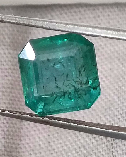 GSI Certified 2.42ct Zambian Emerald, Natural Loose Gemstone