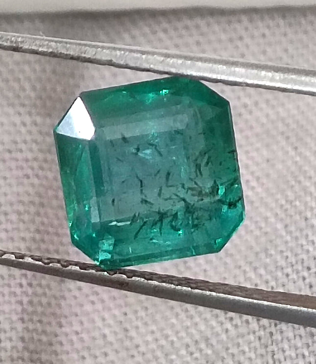 GSI Certified 2.42ct Zambian Emerald, Natural Loose Gemstone