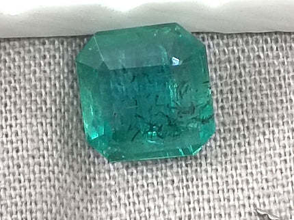 GSI Certified 2.42ct Zambian Emerald, Natural Loose Gemstone