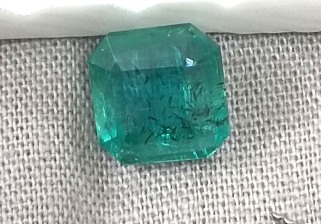 GSI Certified 2.42ct Zambian Emerald, Natural Loose Gemstone