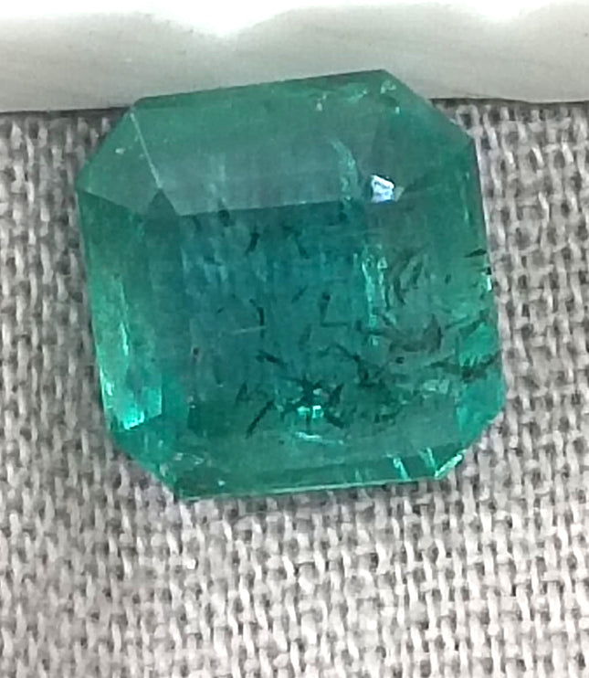 GSI Certified 2.42ct Zambian Emerald, Natural Loose Gemstone