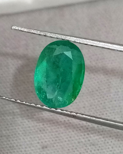 GSI Certified 1.69ct Medium Deep Green Emerald.