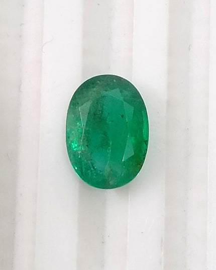GSI Certified 1.69ct Medium Deep Green Emerald.