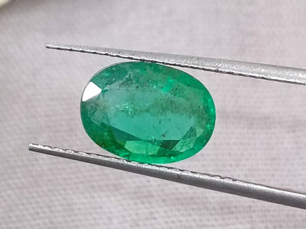 GSI Certified 1.69ct Medium Deep Green Emerald.
