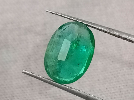 GSI Certified 1.69ct Medium Deep Green Emerald.