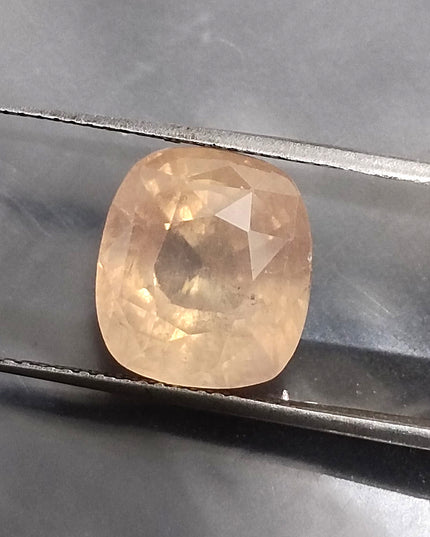 AGRL Certified 8.41ct Padparadscha Sapphire, Natural Untreated Gemstone