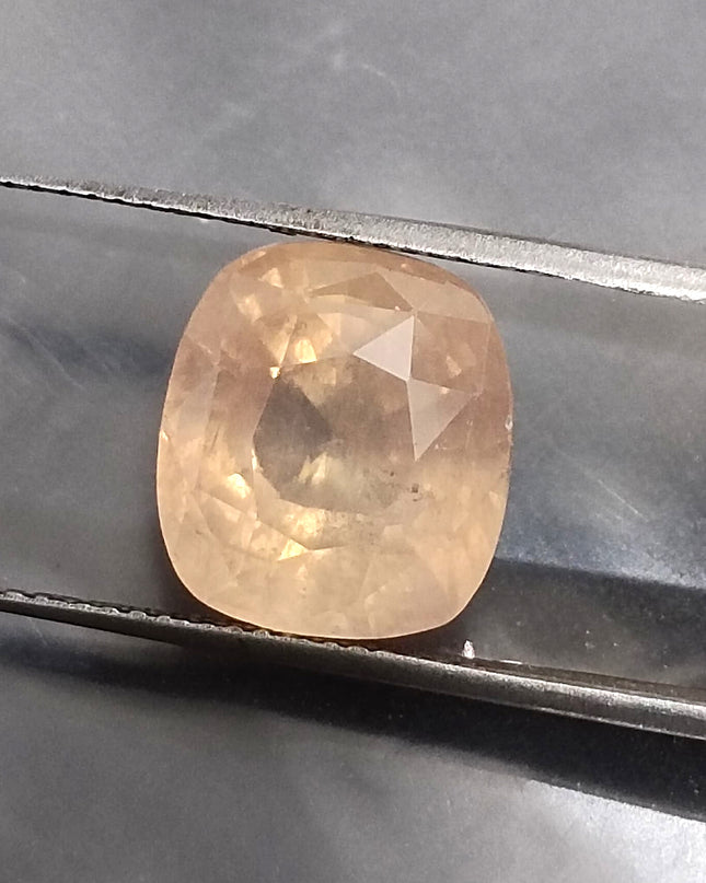 AGRL Certified 8.41ct Padparadscha Sapphire, Natural Untreated Gemstone