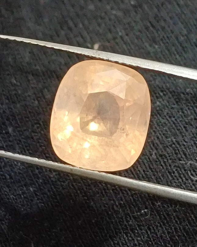 AGRL Certified 8.41ct Padparadscha Sapphire, Natural Untreated Gemstone