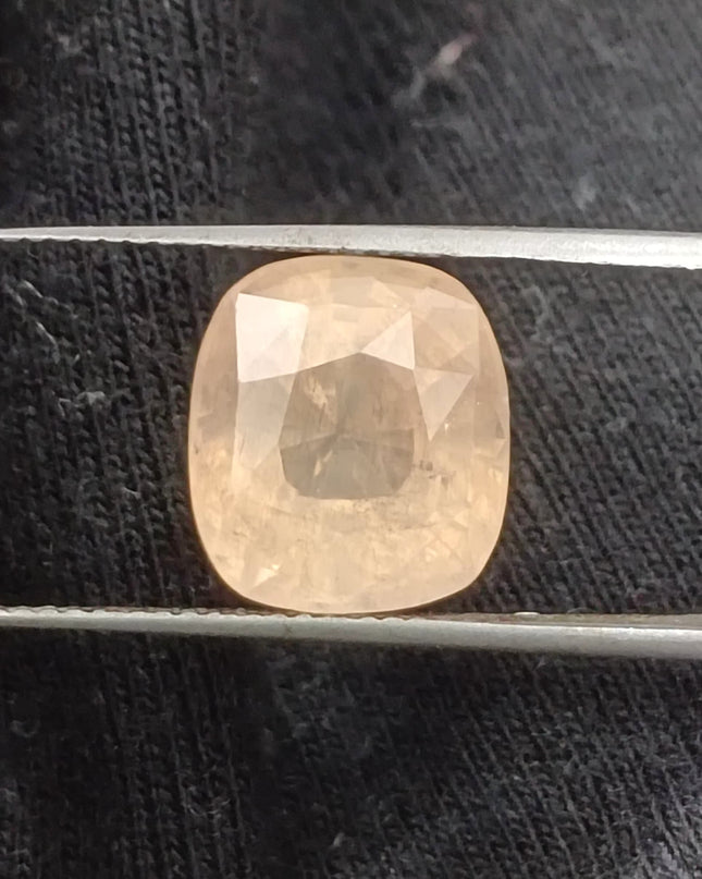 AGRL Certified 8.41ct Padparadscha Sapphire, Natural Untreated Gemstone